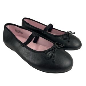 George Girls Black Ballet Flats Shoes Size 12